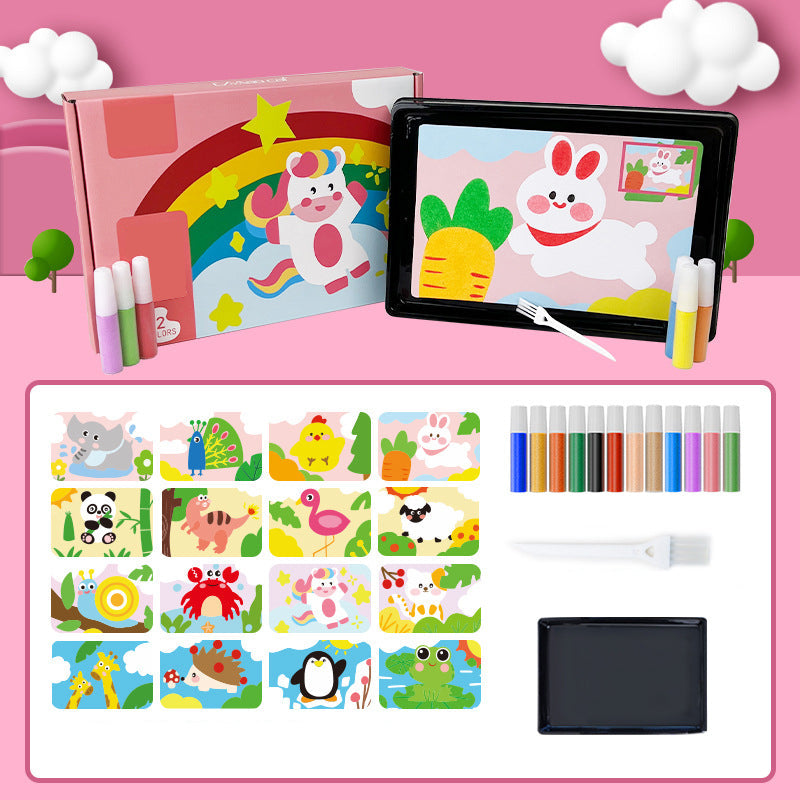 Children's Sand Painting Handmade Diy Coloring Educational Toy Set