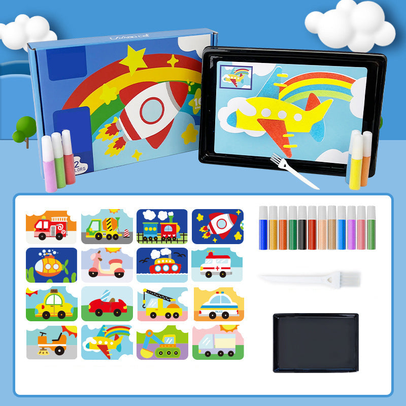 Children's Sand Painting Handmade Diy Coloring Educational Toy Set