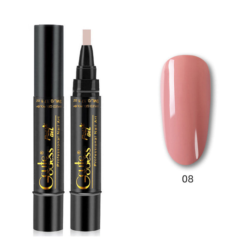 One-step adhesive Three-in-one nail polish gel pen