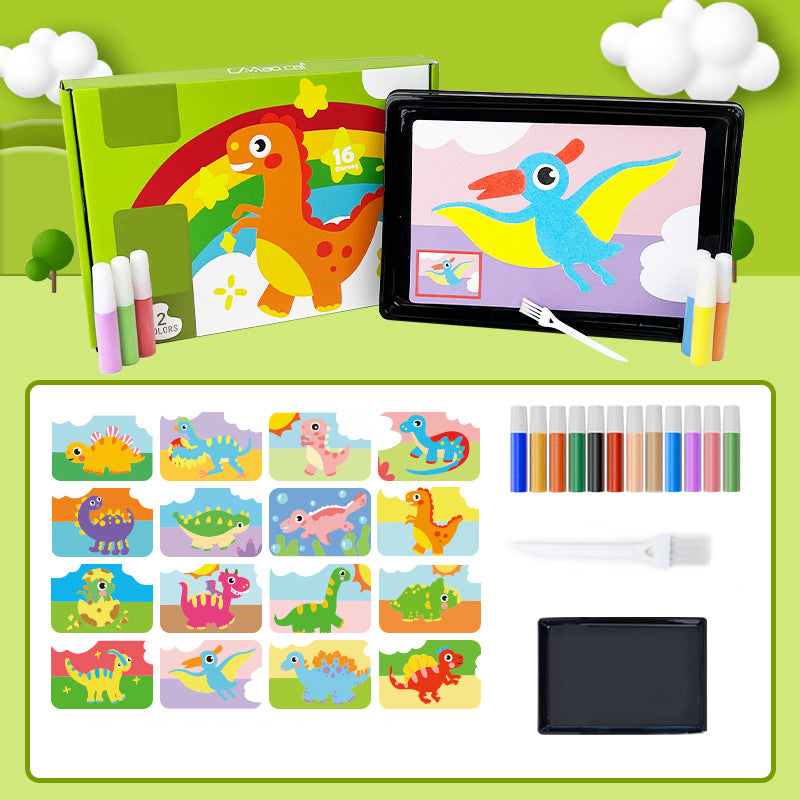 Children's Sand Painting Handmade Diy Coloring Educational Toy Set