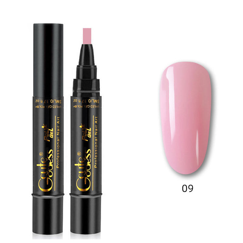 One-step adhesive Three-in-one nail polish gel pen