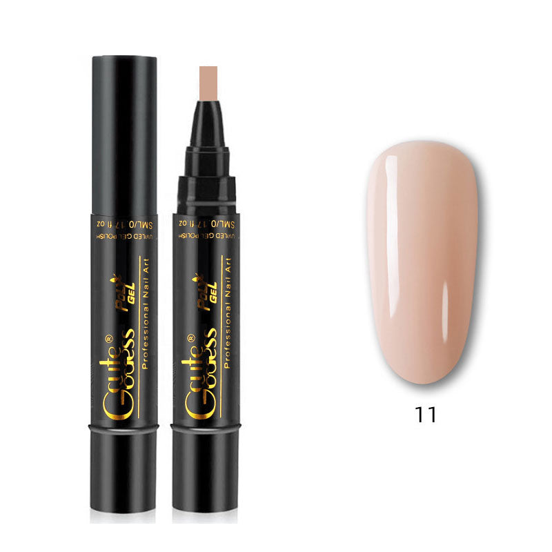 One-step adhesive Three-in-one nail polish gel pen