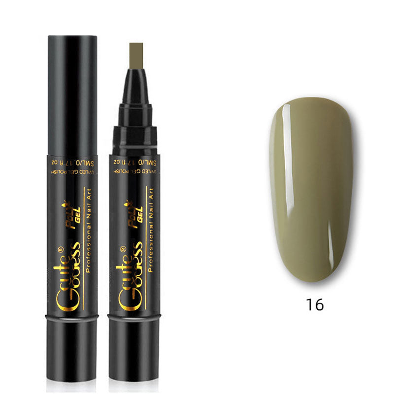 One-step adhesive Three-in-one nail polish gel pen