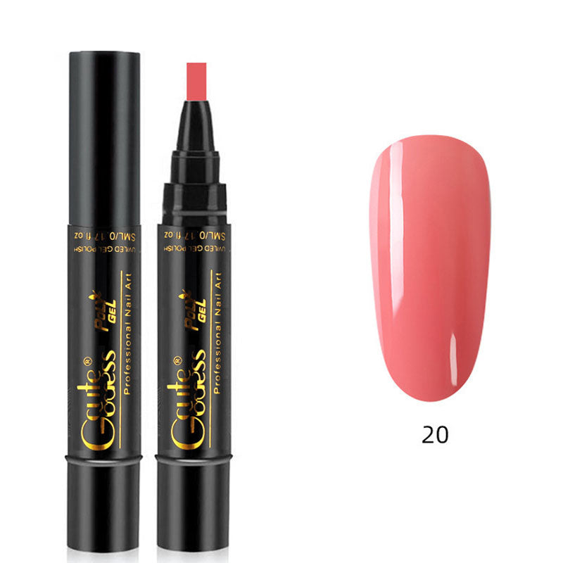 One-step adhesive Three-in-one nail polish gel pen