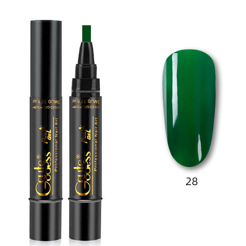 One-step adhesive Three-in-one nail polish gel pen