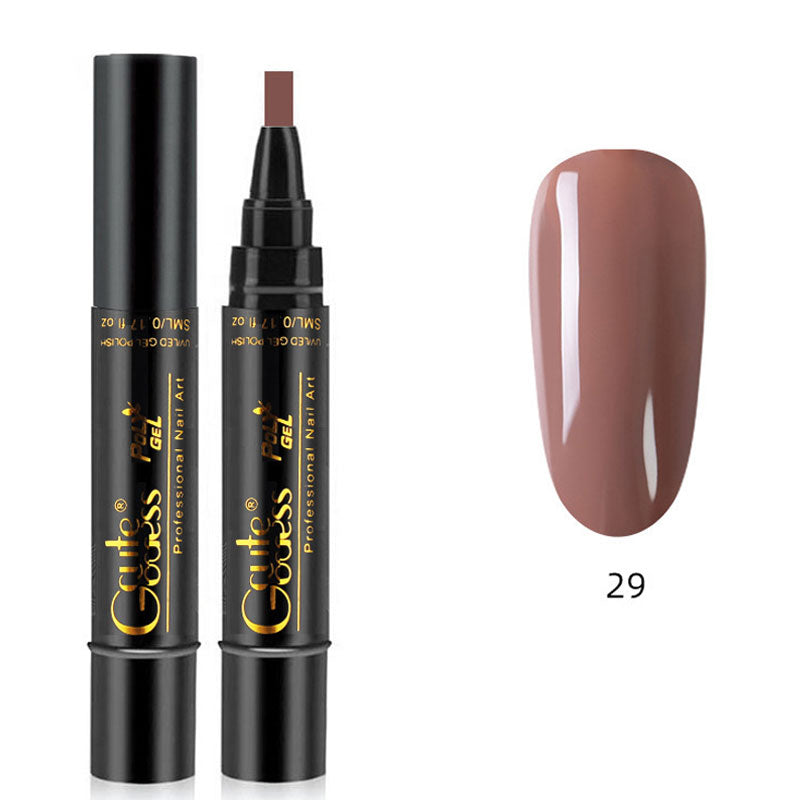 One-step adhesive Three-in-one nail polish gel pen