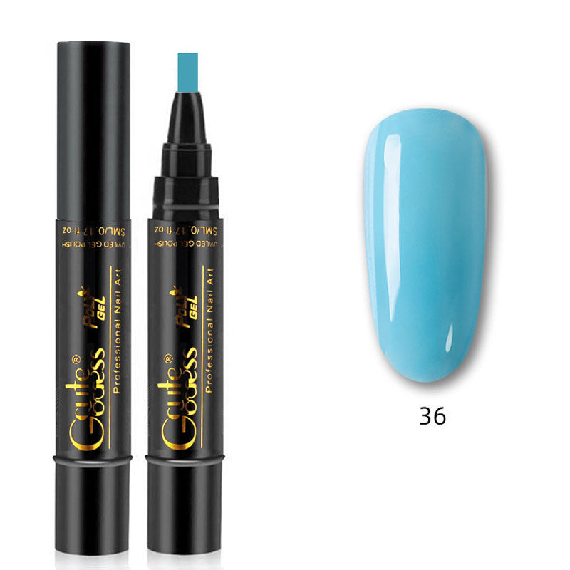 One-step adhesive Three-in-one nail polish gel pen