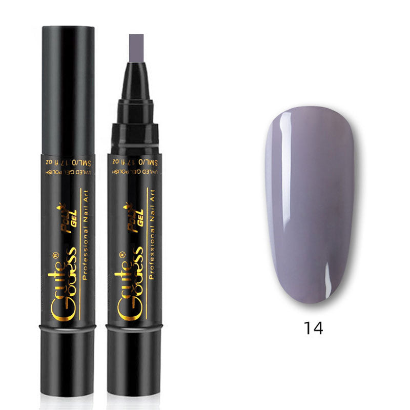 One-step adhesive Three-in-one nail polish gel pen