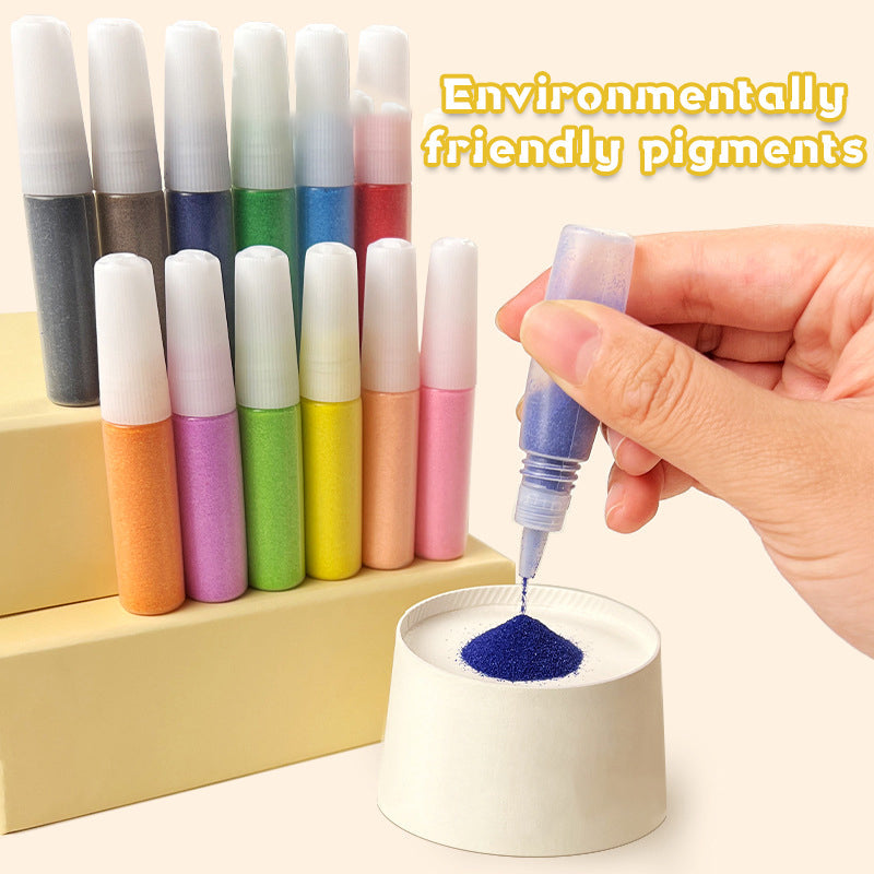 Children's Sand Painting Handmade Diy Coloring Educational Toy Set