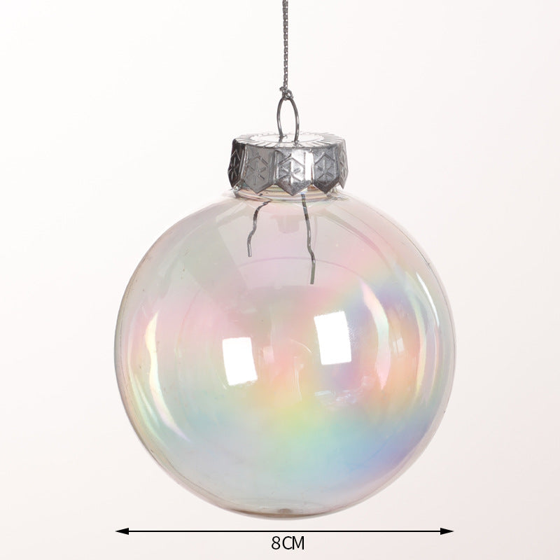π Clear Christmas Ornament Balls