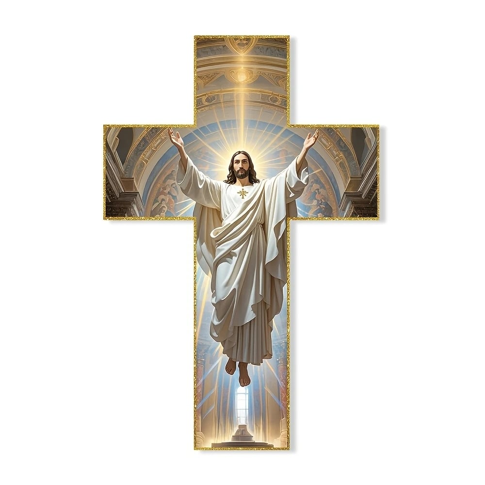 Vintage Wooden Jesus Christ Wall Cross