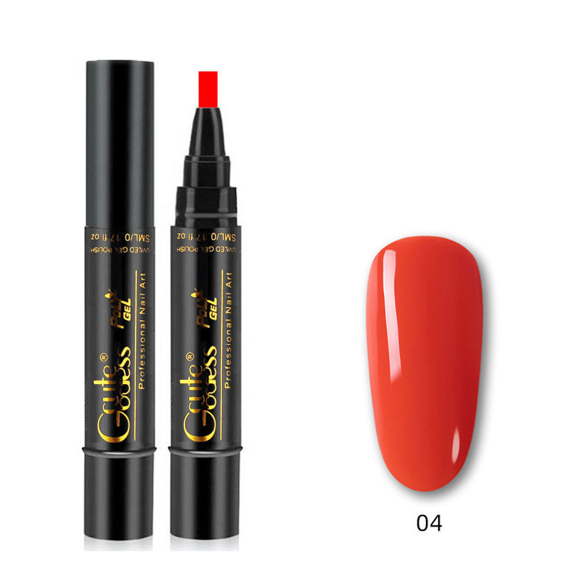 One-step adhesive Three-in-one nail polish gel pen