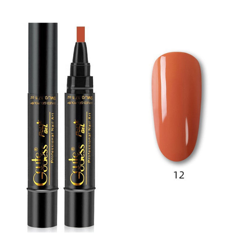 One-step adhesive Three-in-one nail polish gel pen