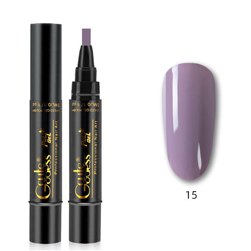 One-step adhesive Three-in-one nail polish gel pen