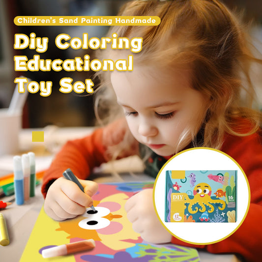 Children's Sand Painting Handmade Diy Coloring Educational Toy Set