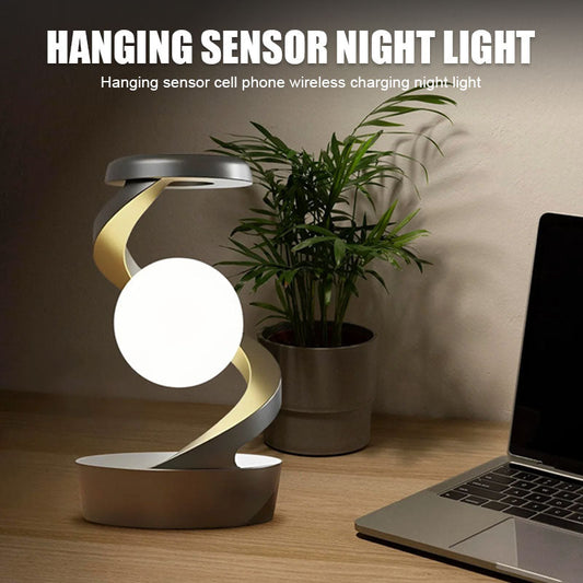 Suspended Induction Mobile Phone Wireless Charging Night Light