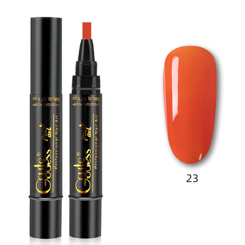 One-step adhesive Three-in-one nail polish gel pen