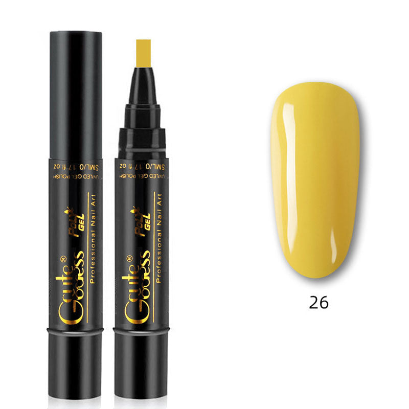 One-step adhesive Three-in-one nail polish gel pen