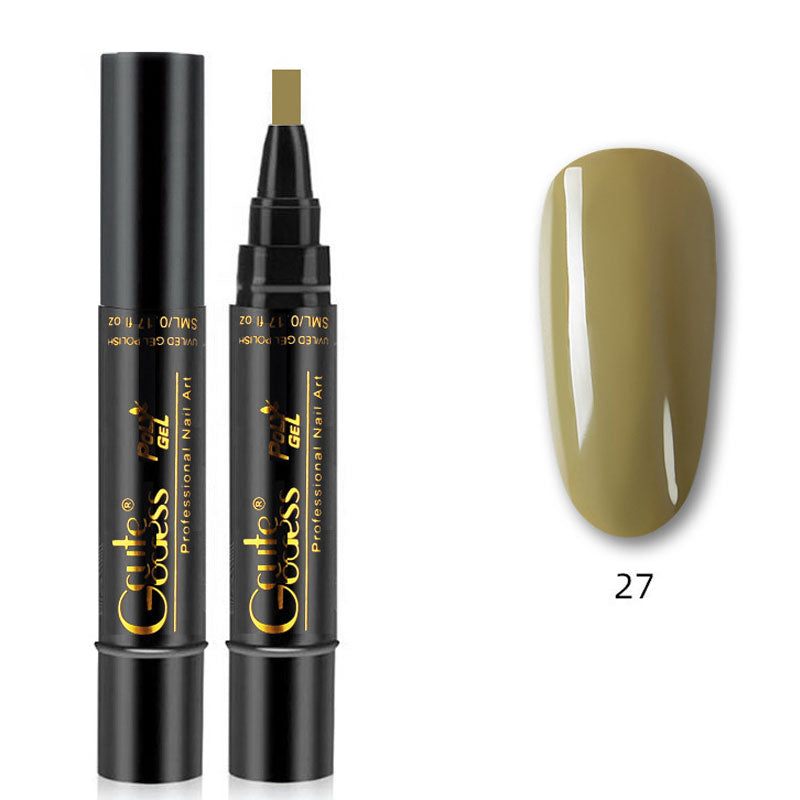 One-step adhesive Three-in-one nail polish gel pen