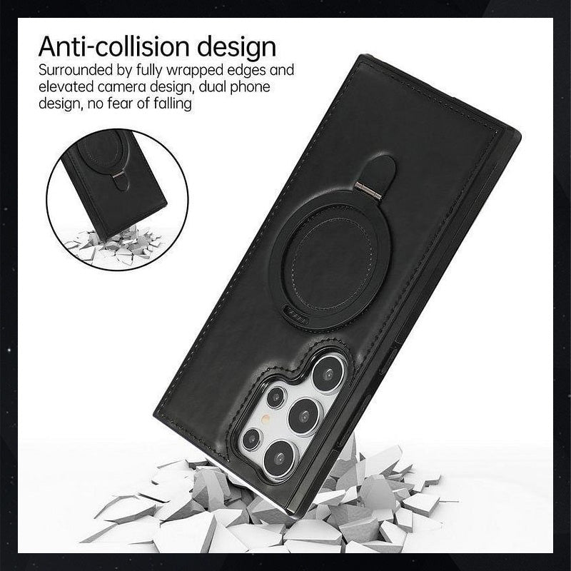 Luxury Leather MagneticPhone Case