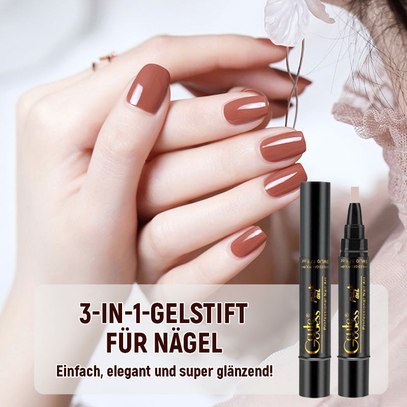 One-step adhesive Three-in-one nail polish gel pen