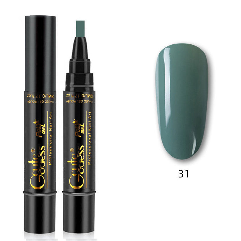 One-step adhesive Three-in-one nail polish gel pen