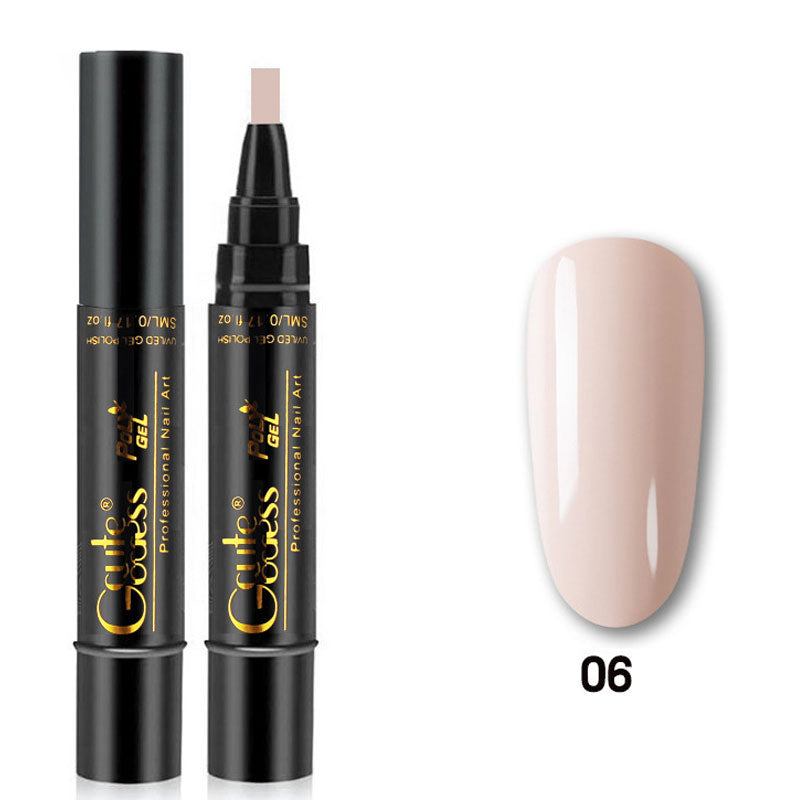 One-step adhesive Three-in-one nail polish gel pen