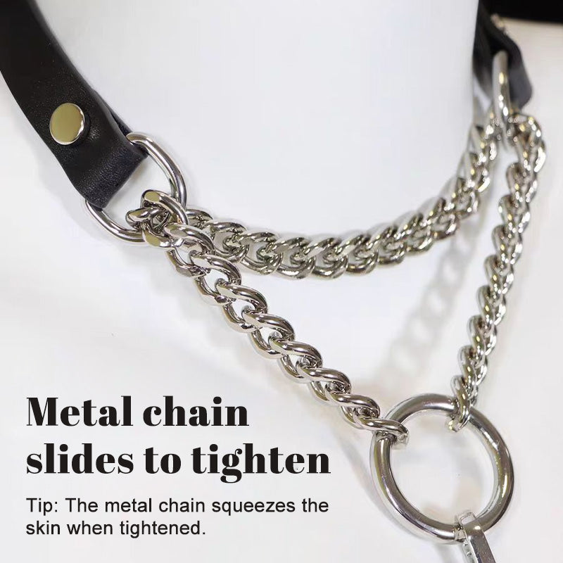 SM Collar Sex Toys Traction Chain
