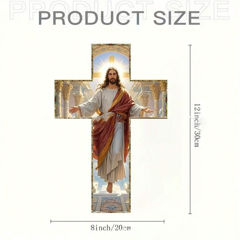 Vintage Wooden Jesus Christ Wall Cross
