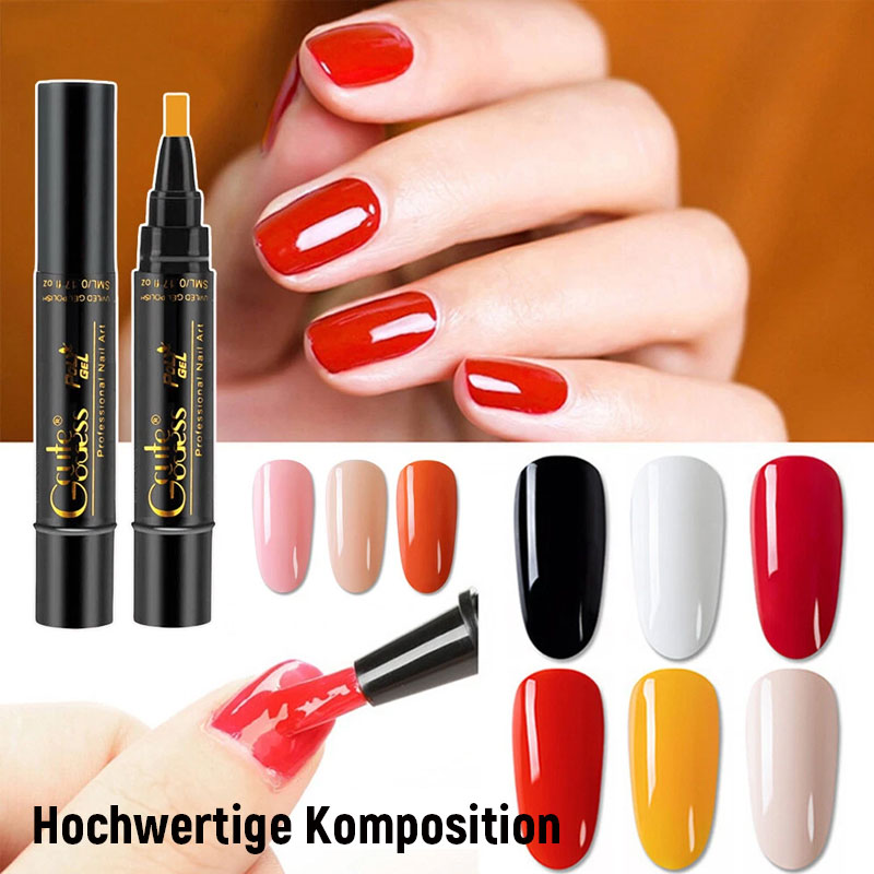 One-step adhesive Three-in-one nail polish gel pen