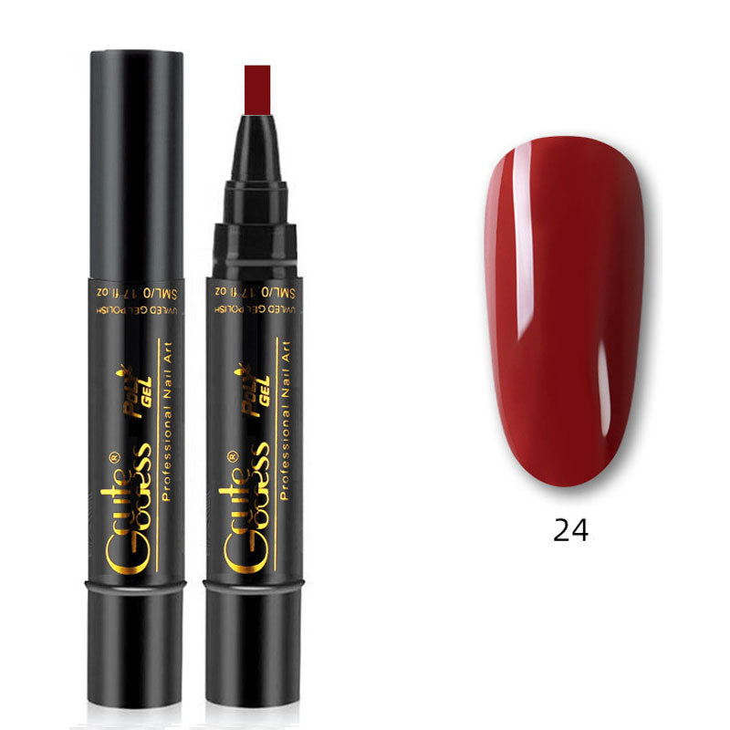 One-step adhesive Three-in-one nail polish gel pen