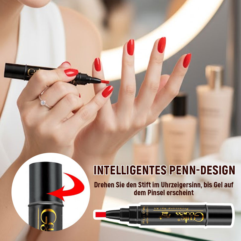 One-step adhesive Three-in-one nail polish gel pen