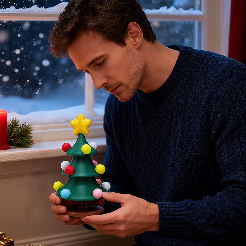 🎄 3D-printed swinging Christmas tree