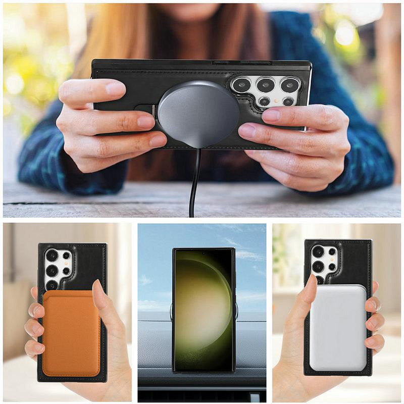 Luxury Leather MagneticPhone Case