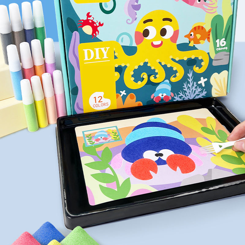 Children's Sand Painting Handmade Diy Coloring Educational Toy Set