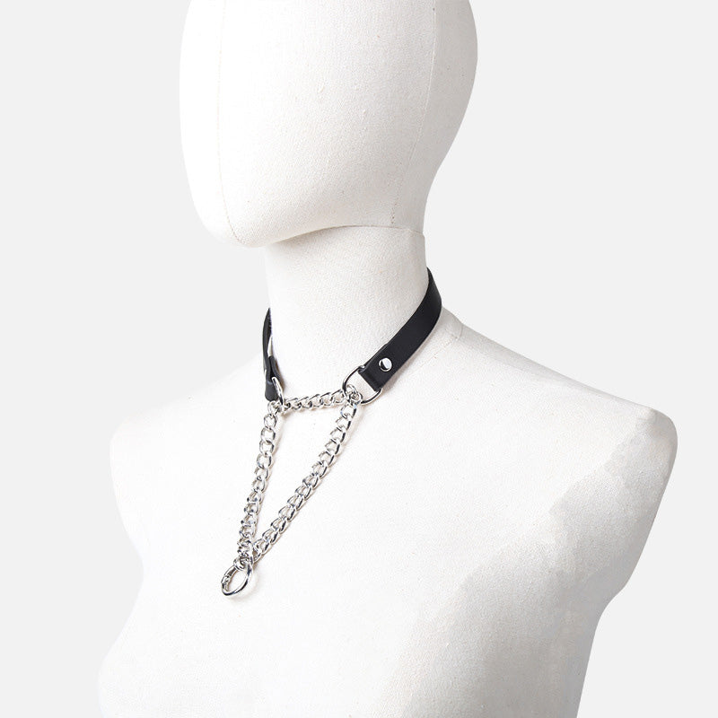 SM Collar Sex Toys Traction Chain