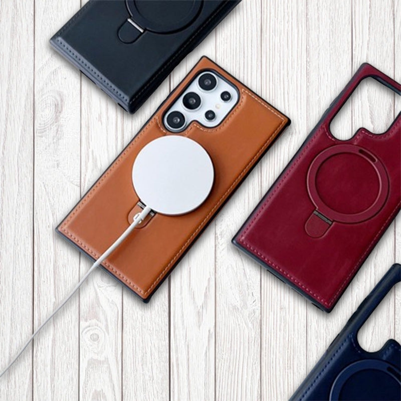 Luxury Leather MagneticPhone Case