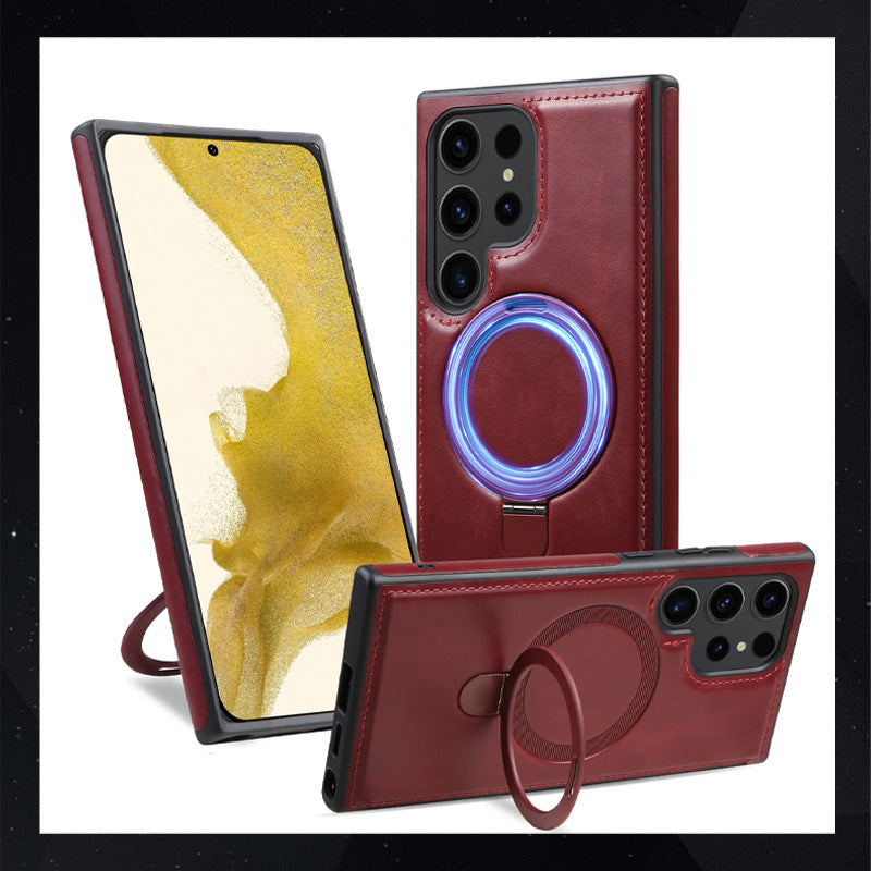 Luxury Leather MagneticPhone Case