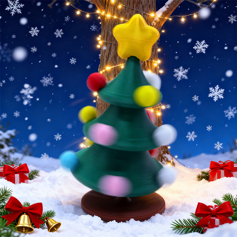🎄 3D-printed swinging Christmas tree