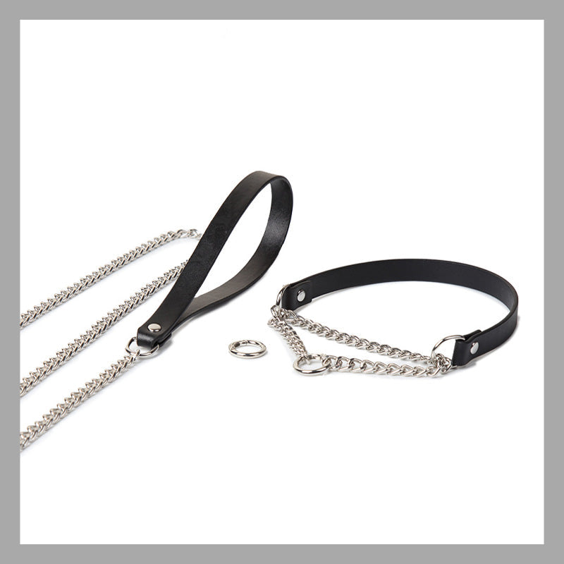 SM Collar Sex Toys Traction Chain