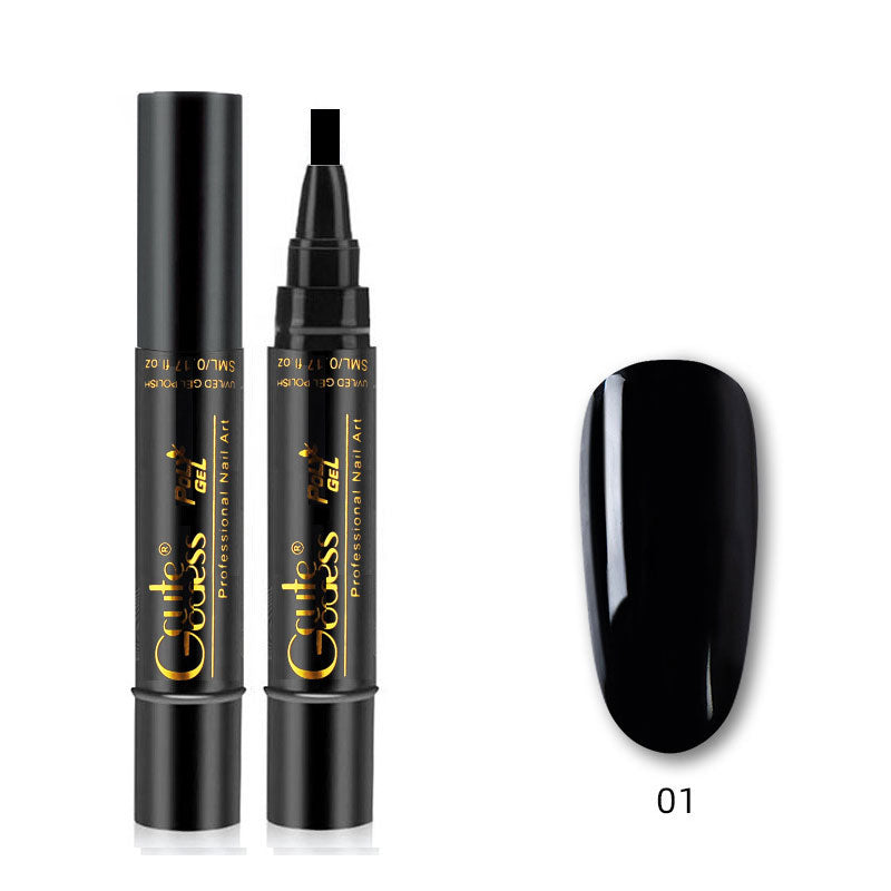 One-step adhesive Three-in-one nail polish gel pen
